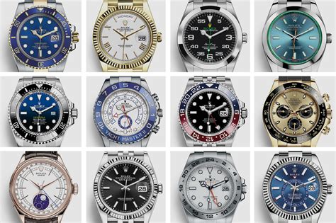 rolex watch list of models